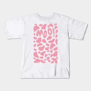 Strawberry Cow Print MOO Kids T-Shirt